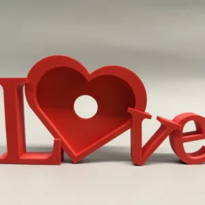 „LOVE” 3D Nyomtatott Fényképtartó és Asztali Dekoráció